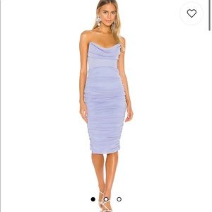 Michael Costello Periwinkle Midi Dress